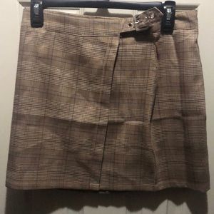 Brown Plaid skirt